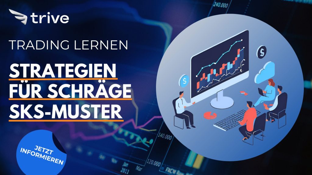 Chartanalyse für schräge SKS - Schulter Kopf Schulter Formationen bestimmen. Einfach erklärt für Trading Anfänger.